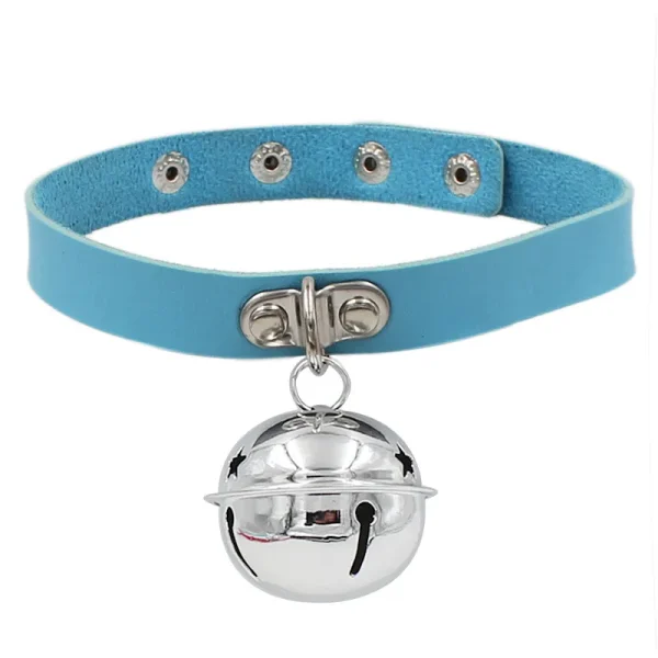 Punk Leather Patchwork Choker - Image 9