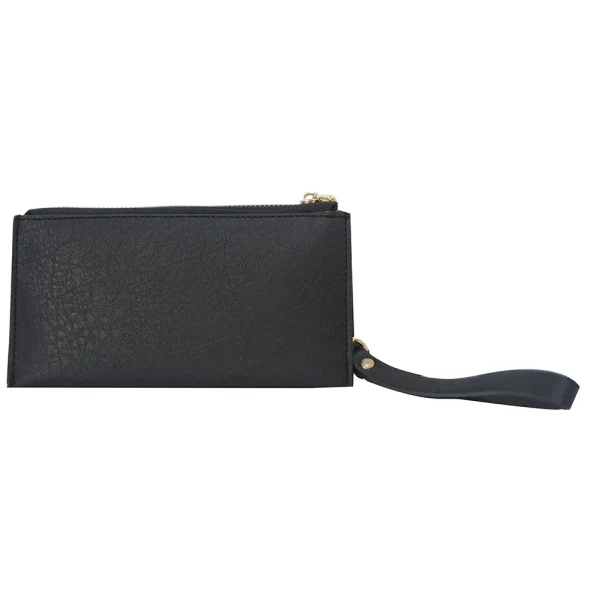 Compact Black Wristlet Wallet - Image 3